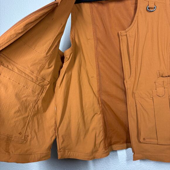 Duluth Trading Co Womens Size XL Vest Cargo Burnt Orange Fishing Pockets - Picture 8 of 10
